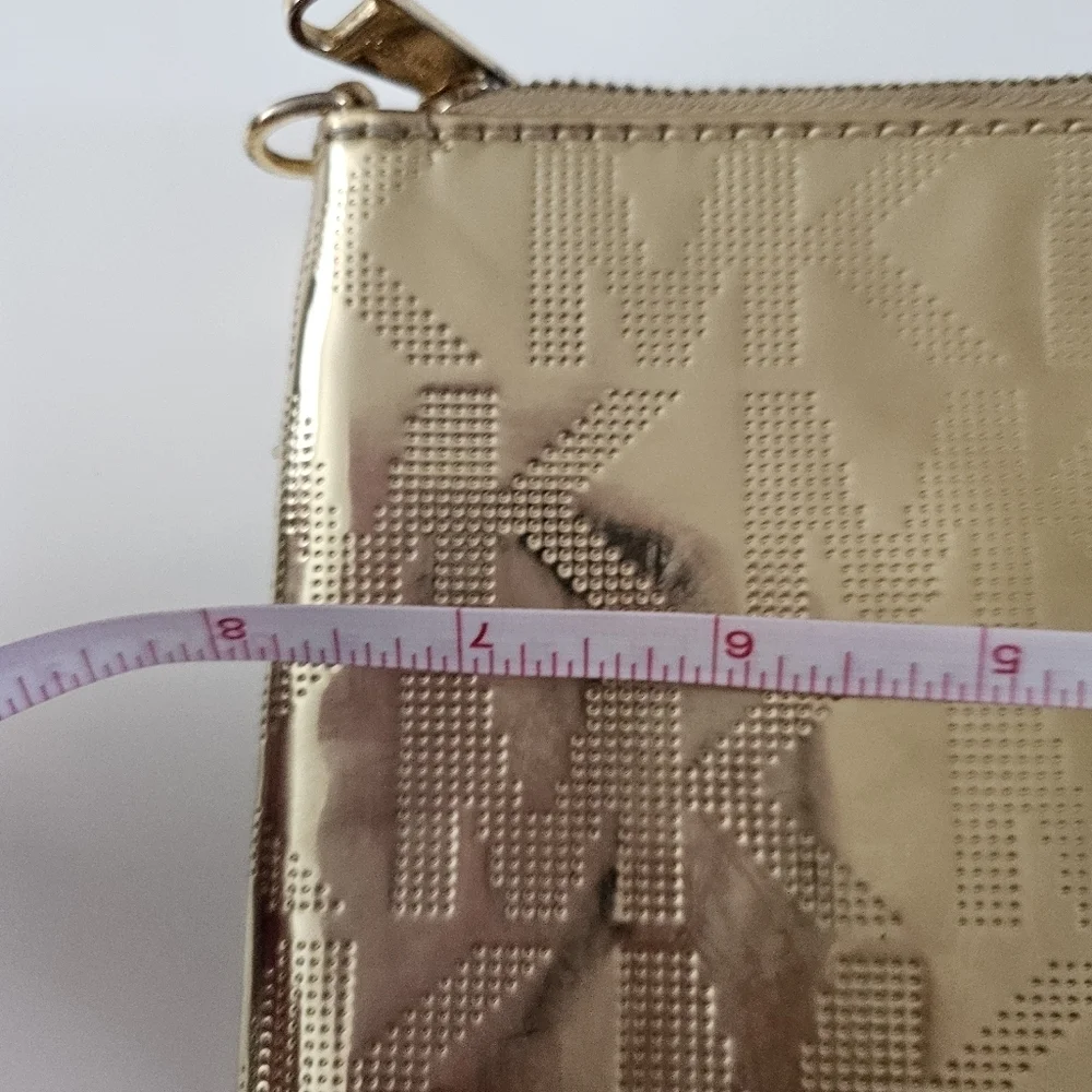 Michael Kors Patten Leather Gold Wristlet